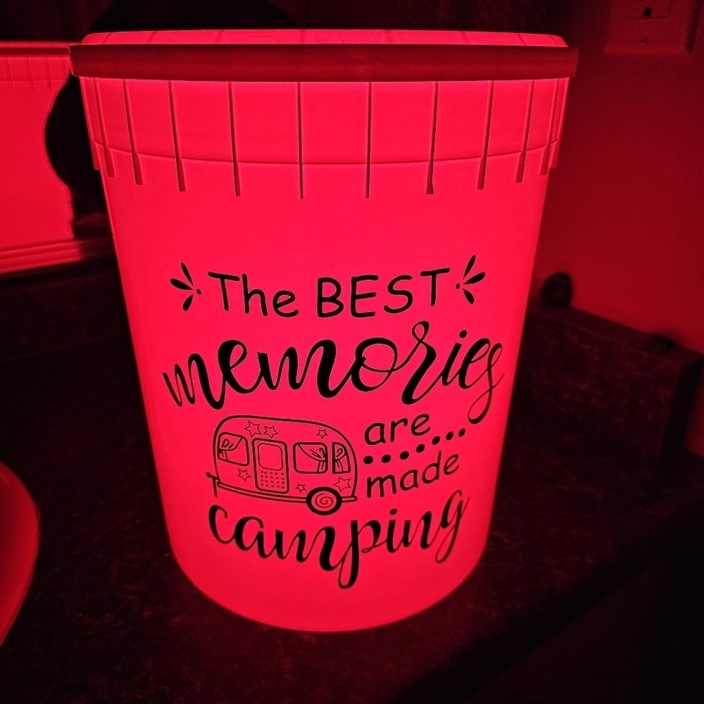 Light up Personalized Camping bucket